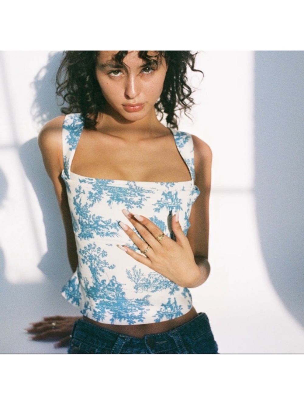 Miaou IMOGENE CORSET - BLUE TOILE